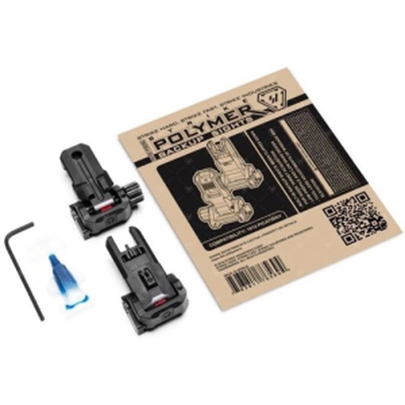 STRIKE INDUSTRIES Polymer Backup Sights Black