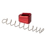 Strike Industries Aluminum Extended Magazine Plate Fits Glock G19 - Red