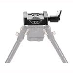 Warne 7955M ARCA Rail Adapter Skyline Black Anodized