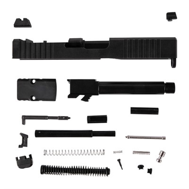 Brownells Glock 19 Windowed Slide Build Kit w/ Threaded Barrel