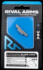 Rival Arms Extended Slide Lock Glock 17/19/34 Gen 5 Polished Stainless