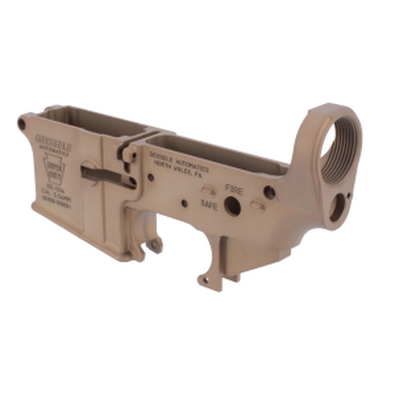 Geissele Automatics Super Duty Stripped AR-15 Lower Receiver - Desert Dirt