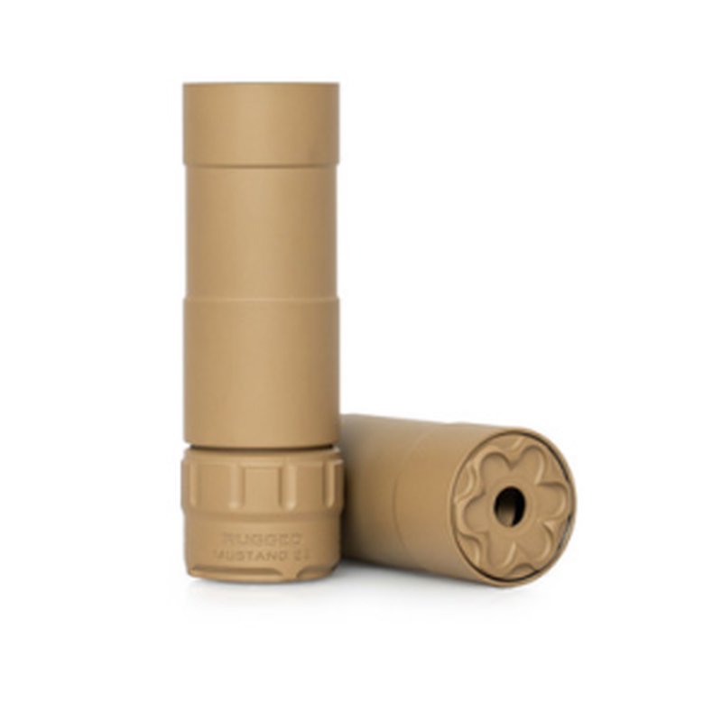 Rugged Suppressors Mustang 22 Suppressor 22 LR 1.07 Diameter Flat Dark Earth