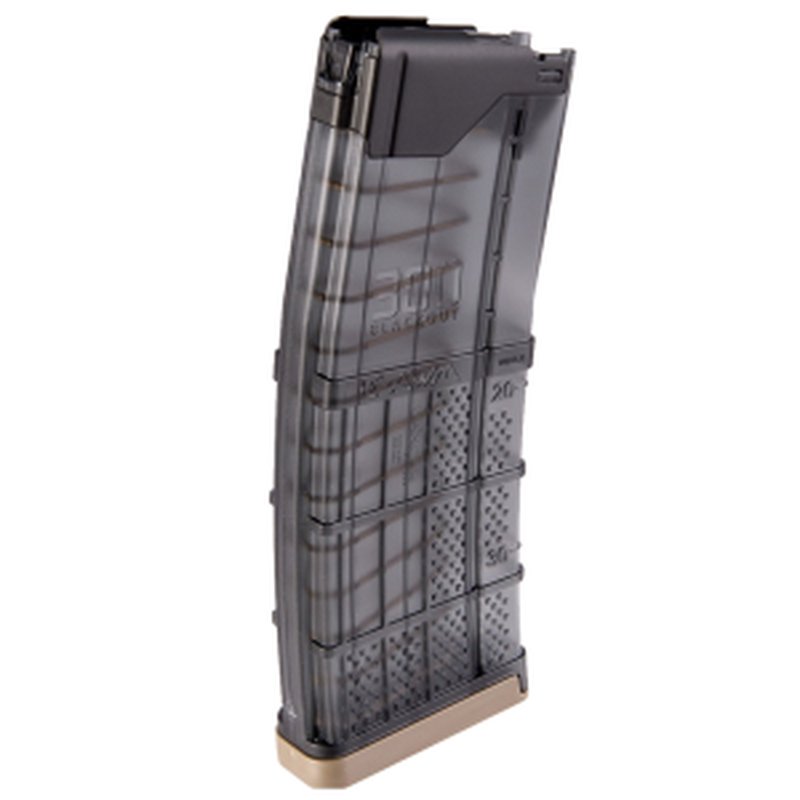 Lancer L5AWM 300 Blackout Magazine 30rd Translucent Smoke