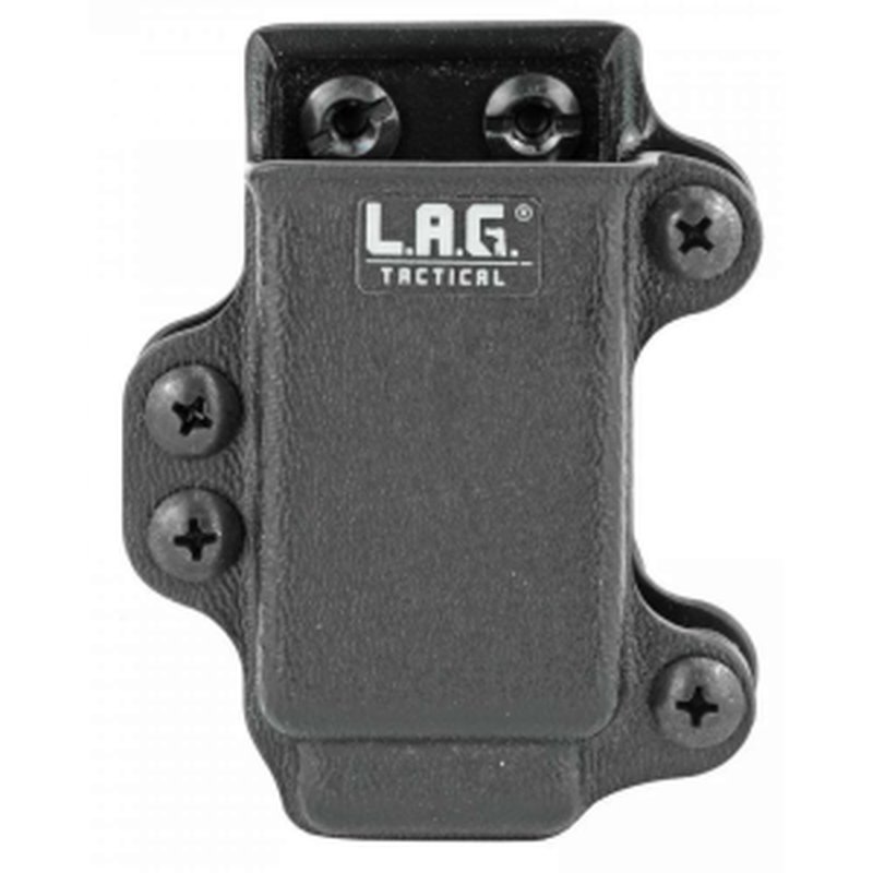 L.A.G. Tactical SPMC 9/40 Double-Stack Full-Size Magazine Carrier - Black