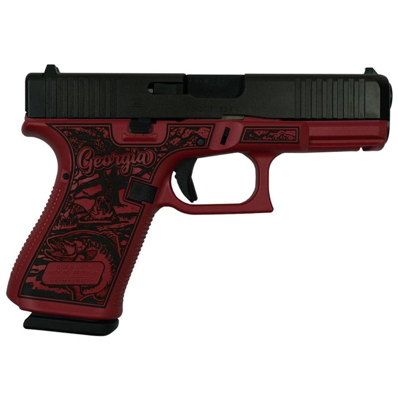 Glock G19 Gen 5 Custom "Georgia Red" 9mm Pistol