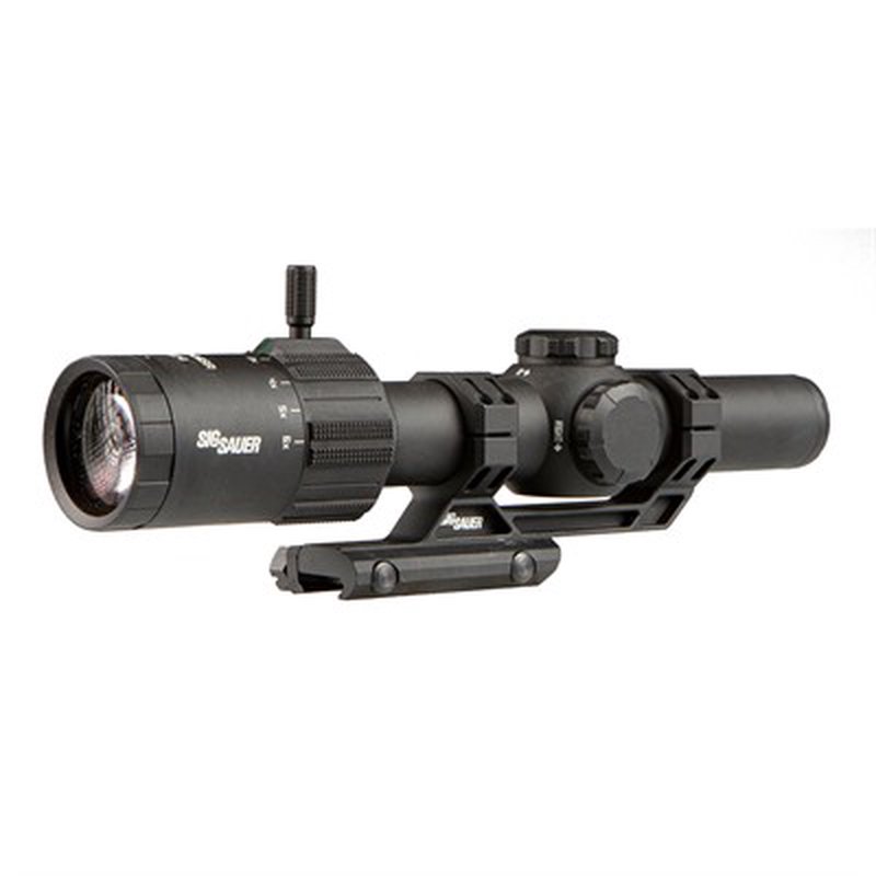 Sig Sauer Tango MSR LPVO Scope 1-6x24mm, 30mm Tube, Second Focal Plane, illuminated MSR BDC6 reticle