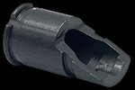 LBE UNLIMITED AK Slant Brake 7.62x39mm 14x1 LH Black Muzzle Brake