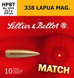 Sellier & Bellot Rifle HPBT Ammunition .338 Lapua Mag 300gr 10 Rounds
