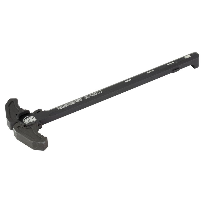 Armaspec Classic AR-10 Charging Handle Ambidextrous 7075 Aluminum Black ARM166-BLK