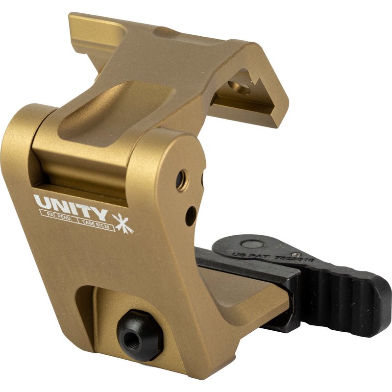 Unity Tactical FAST FTC Omni Magnifier Mount Flat Dark Earth 2.26in Height Integrated QD Lever