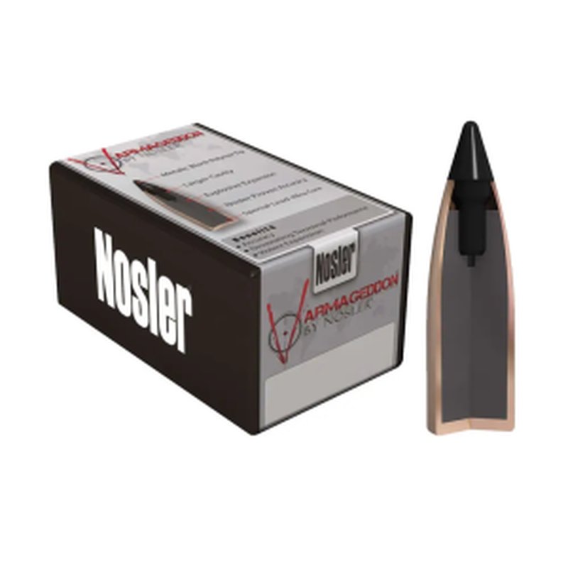 Nosler Varmageddon 22 Cal 55gr FB Tipped Reloading Bullets 250 Count
