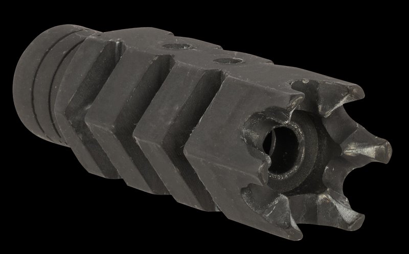 ATI Outdoors Shark Brake Muzzle Brake Black Oxide Steel for .223/5.56 AR-15
