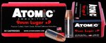 Atomic Pistol 9mm Luger Bonded Match Hollow Point Ammo 124 Grain