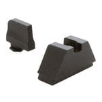 AmeriGlo Glock Optic-Compatible Sight Set Front/Rear, Black - GL-470