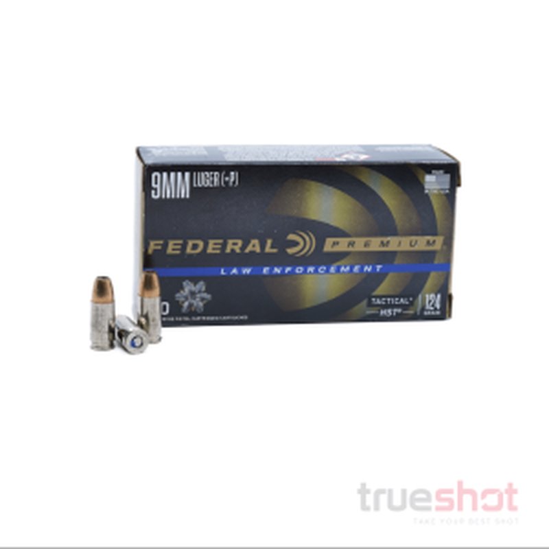 Federal Premium LE HST 9mm 124-Grain JHP Ammunition