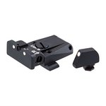 L.P.A. Sights Adjustable Sight Set for Glock - SPR Steel Front & Rear