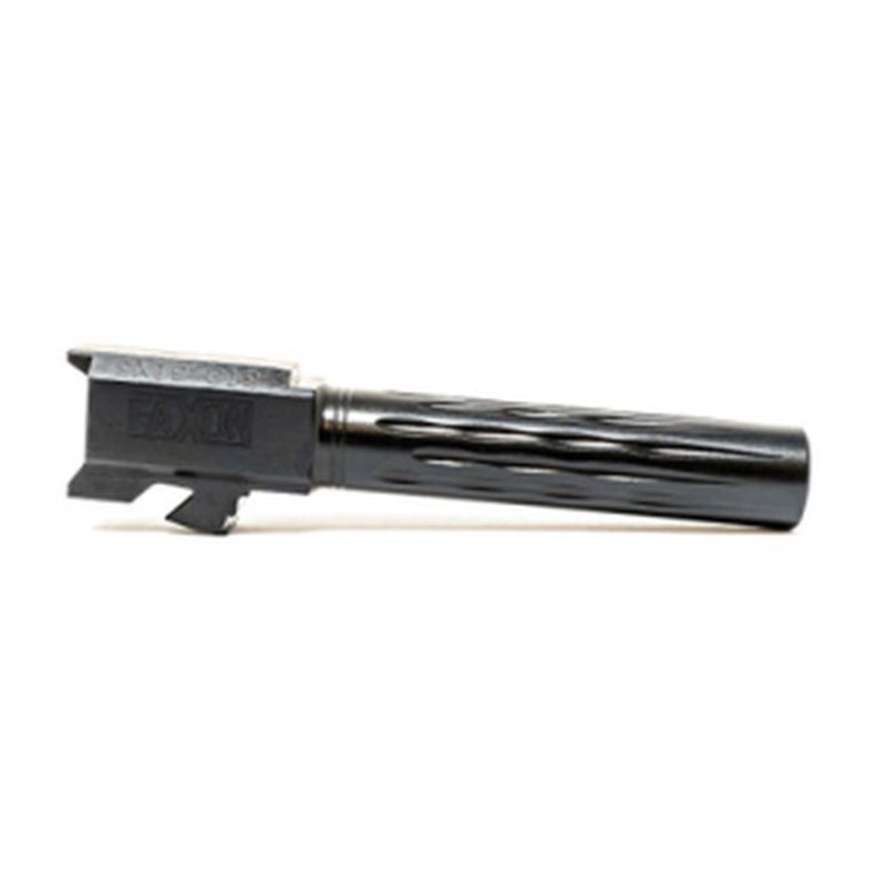 Faxon Glock 19 Gen 1-4 Flame Match Barrel 9mm Luger Black (Non-Threaded/Threaded)