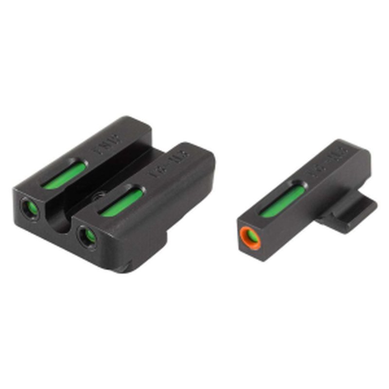 TruGlo TG13FN1PC TFX Pro FNX 9 Tritium Fiber Optic Sights (Green/Orange) U-Notch