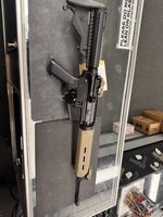 DPMS A-15 5.56 NATO Semi-Automatic Rifle 16.5 in Barrel Black/FDE