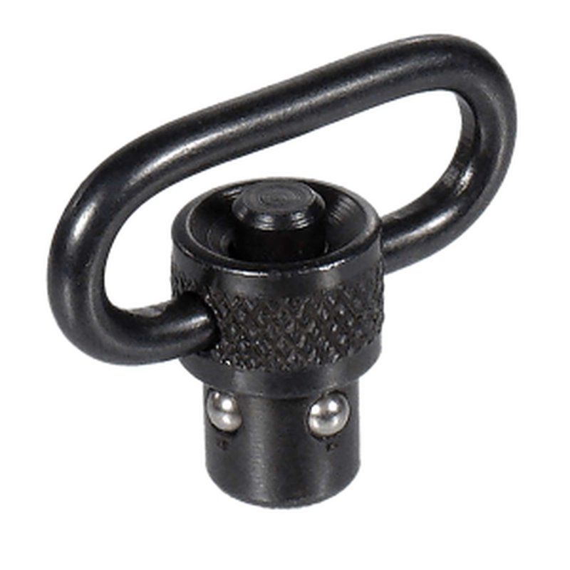 Leapers TLQDSW08A QD Sling Swivel 1" Push Button Steel (Black)