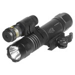UTG LT-ELP38Q-A Light/Red Laser Combo 400 Lumen QD Mount, Class 3R Red Laser, Aluminum Housing