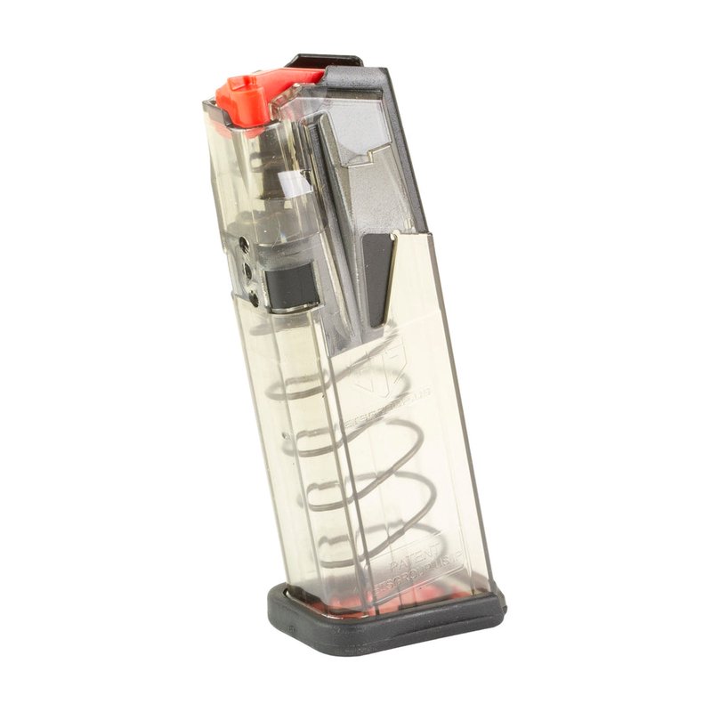 Elite Tactical Systems Omega Magazine Glock 19 26 9mm Luger 15 Round Clear Polymer OMG-GLK-19