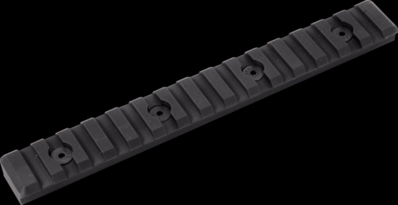 Timber Creek Outdoors M-LOK Modular Lock 15-Slot Picatinny Rail Section Black Anodized