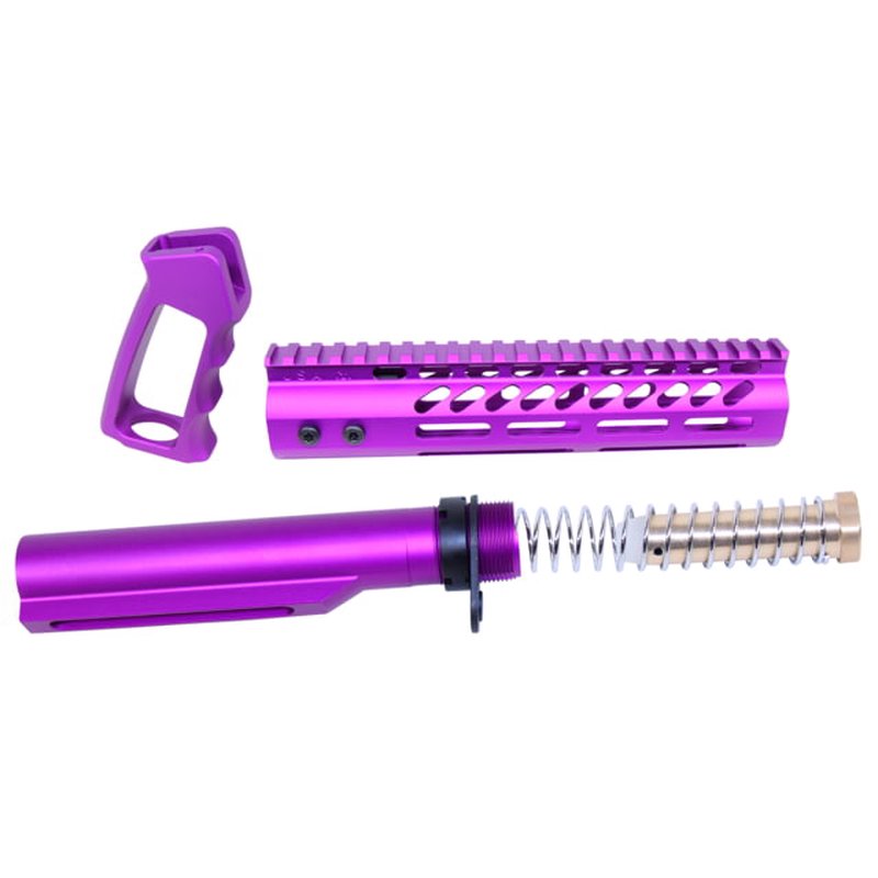 Guntec USA AR-15 Ultra Pistol Furniture Set w/ Milspec Buffer Tube