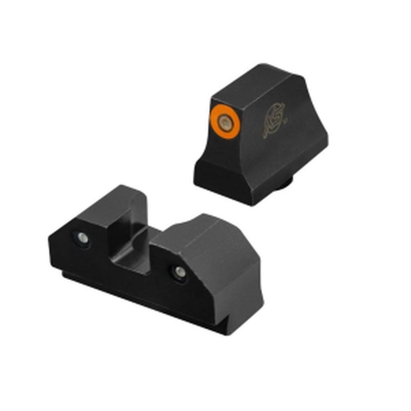 XS Sights R3D Night Sights Orange for Glock Suppressor/RMR Height