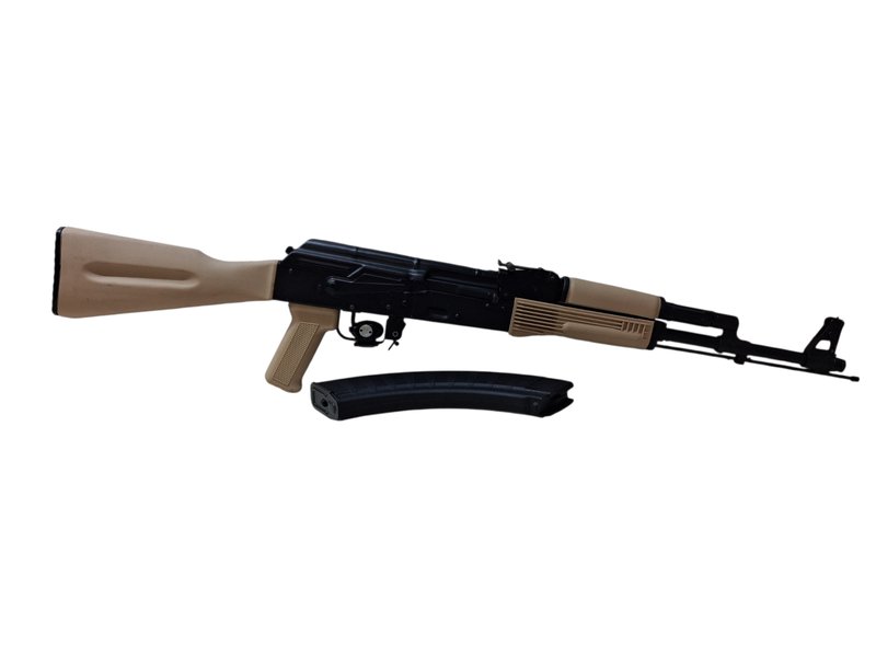 Arsenal SLR-107R 7.62x39mm stamped AK rifle (Desert Sand/Black) — 16.25 in
