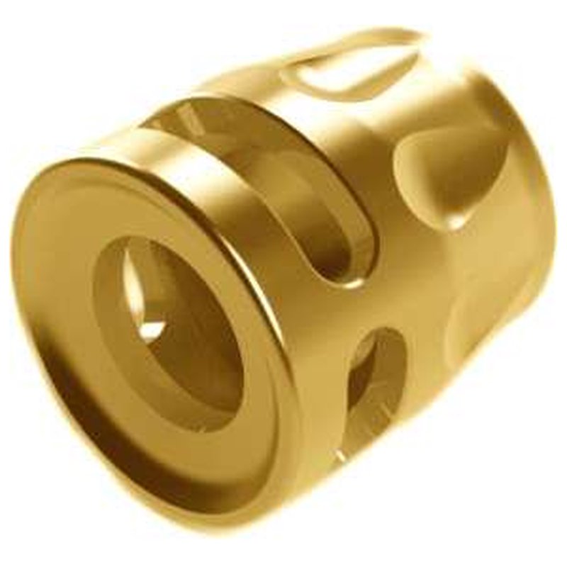 True Precision Micro Compensator 9mm 1/2x28 Gold Titanium Nitride S-Type