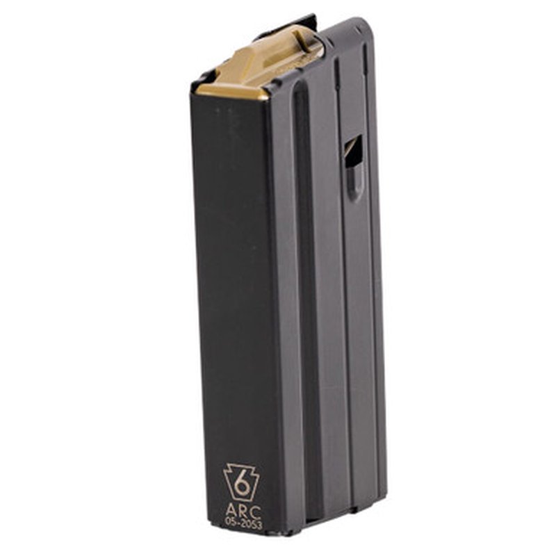 Geissele Automatics GFR Magazine 6mm ARC 15rd Stainless Steel Black 05-2053