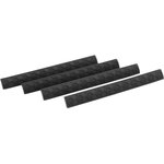 Hexmag WedgeLok Rail Cover M-LOK 4-Slot Polymer Black 4PK