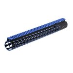 LEAPERS UTG PRO Keymod AR15 15" Super Slim Rail Blk & Blue