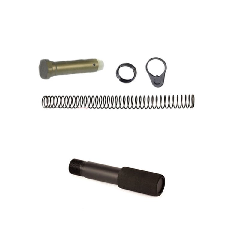 JE Machine Tech AR-15 Pistol Buffer Tube Combo Black