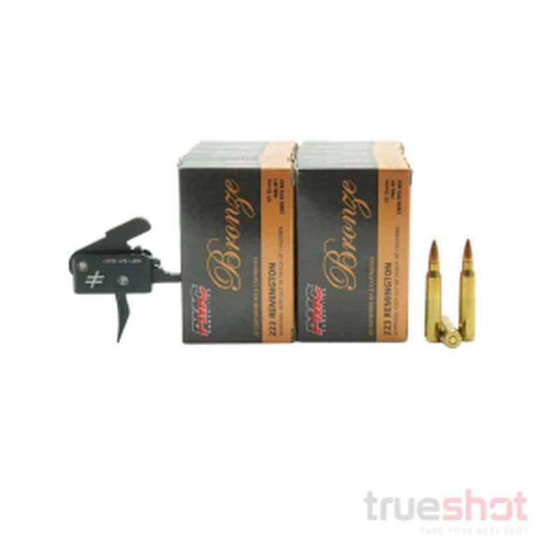 Blackout Defense Zero 4.5 lb AR-15 Trigger – Single Stage Hybrid Curve Bundle with 200 Rounds of Ammo
