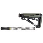 Hogue AR-15 OverMolded Collapsible Buttstock Complete Kit Mil-Spec OD Green Rubber