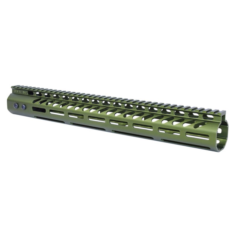 Guntec USA .308 Caliber Ultra Lightweight Thin M-LOK System Free Floating Handguard w/Monolithic Top Rail