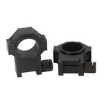 Kensight USTS Double Width Steel Scope Rings, 30mm, Black