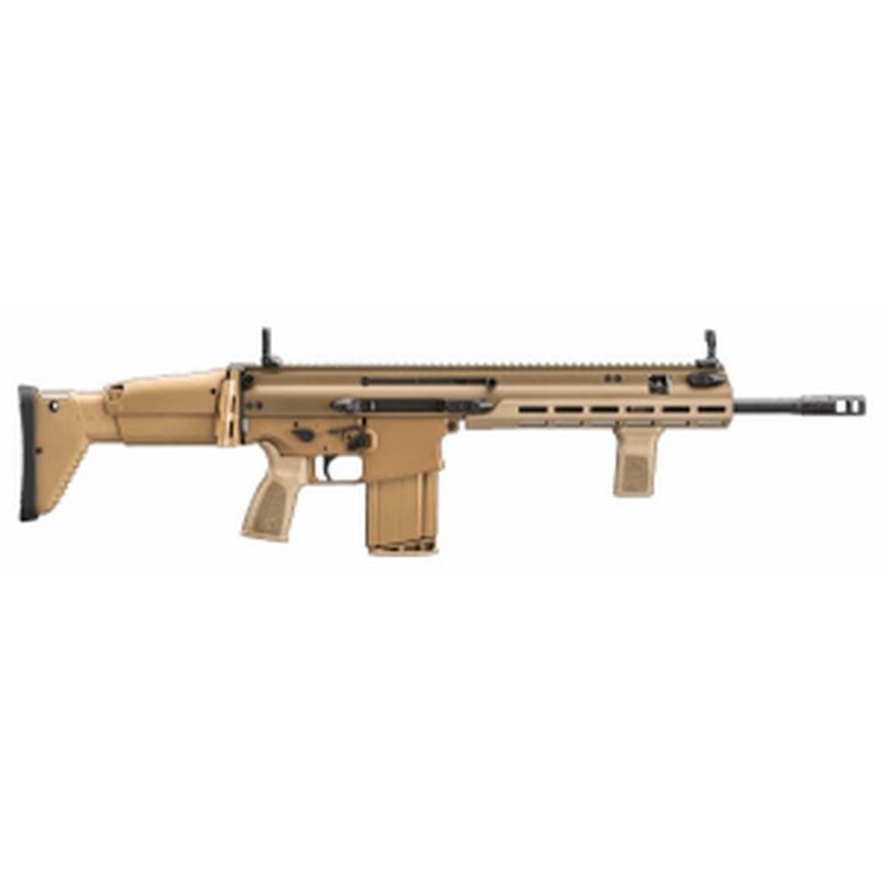 FN SCAR 17S .308 Win / 7.62 NATO 16" Barrel 20rd Semi-Auto Rifle, FDE, Short Stroke Gas Piston W/ Gas Regulator, Suppressor Ready