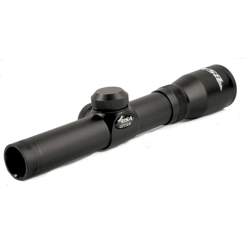 BSA Optics PS2X20 Pistol Scope 2x20 Duplex Reticle 1 Inch Tube Matte Black