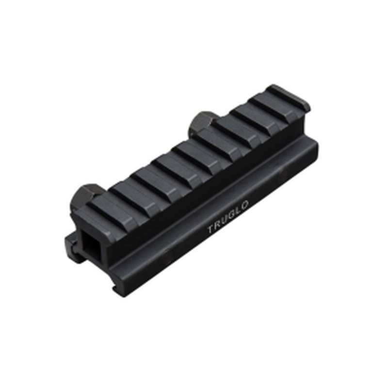TRUGLO Picatinny Riser Mount 0.75-Inch Height One-Piece CNC-Machined Aluminum TG-TG8980B