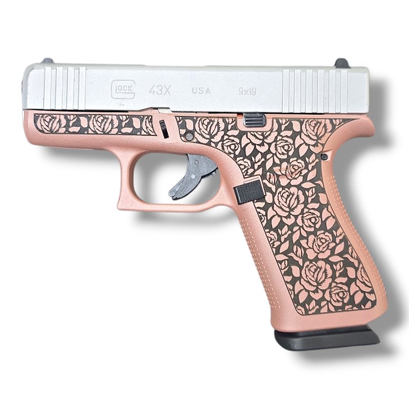 Glock G43X Pistol 9mm 3.41 Inch Barrel Rose Gold Cerakote