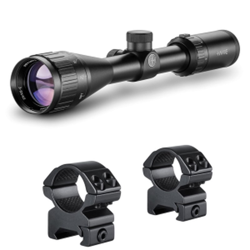 Hawke Vantage 3-9x40 AO Mil-Dot Riflescope with Match Mount 1in Rings