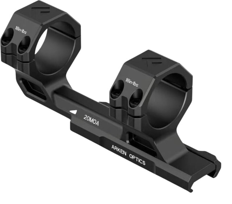Arken Rigid 1- Piece 2.5" Extended Cantilever Mount Picatinny with Integral Rings