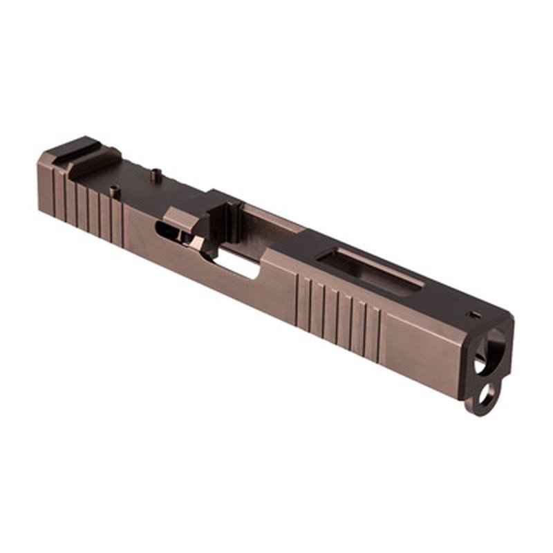 Brownells BRN RMR Cut Slide Glock 17 Gen 3 Bronze PVD