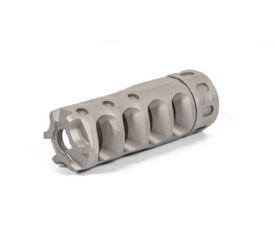 Precision Armament Hypertap Muzzle Brake 6.5mm 264 Caliber 5/8-24 Thread Stainless