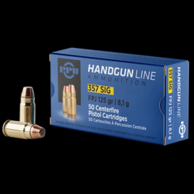 Prvi Partizan FPJ 357 SIG 125 Grain Ammunition 50 Rounds PPH357S