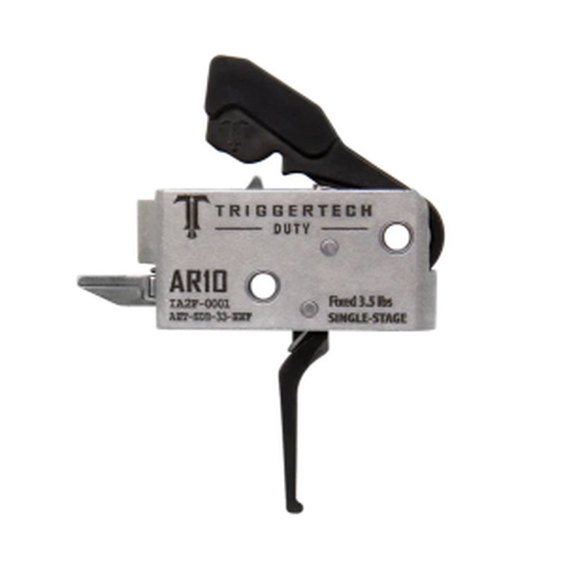 TriggerTech AR-10 Duty Trigger Single-Stage Straight Flat